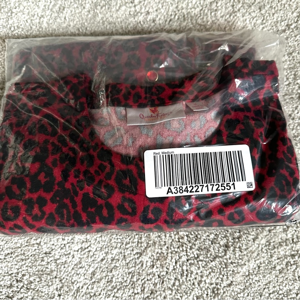 NWT Quacker Factory Soft Knit Animal Print Cardigan, Size M - Picture 11 of 12